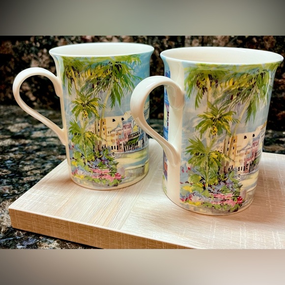 Carole Holding Studios Bermuda Mugs in Fine Bone China set of 4 - Picture 14 of 16